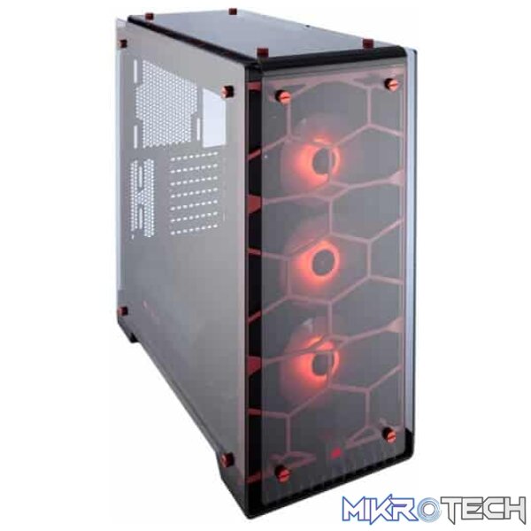 Corsair Crystal series 570X ATX PC Chassis with RED colour scheme - Image 5